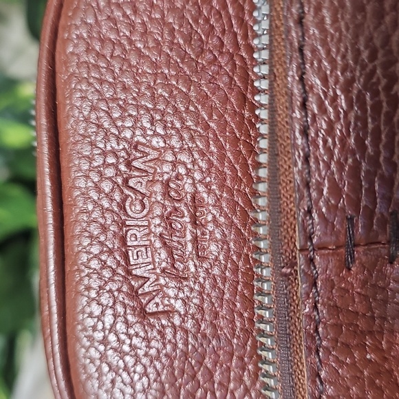 American Leather Company Cleveland Collection Brown Crossbody Bag - Picture 12 of 14